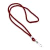 IDville 1343502RDH31 36 Blank Round Woven Breakaway Lanyards with J-Hook, Red, 25/Pack
