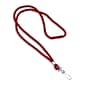 IDville 36" Blank Round Woven Breakaway Lanyards with J-Hook, Red, 25/Pack (1343502RDH31)