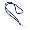 IDville 1343502RBH31 36 Blank Round Woven Breakaway Lanyards with J-Hook, Royal Blue, 25/Pack