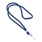 IDville 36" Blank Round Woven Breakaway Lanyards with J-Hook, Royal Blue, 25/Pack (1343502RBH31)