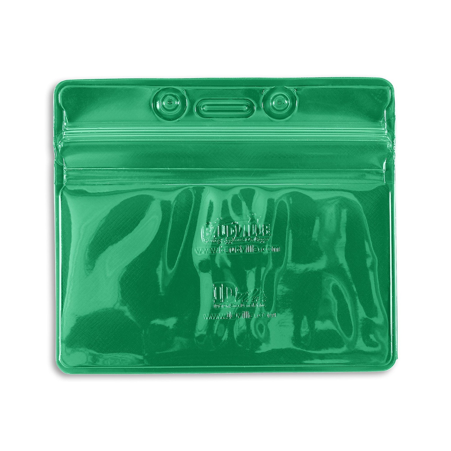 IDville Lanyard ID Badge Holder, Green, 50/Pack (1347030GR31)