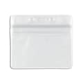 IDville Horizontal Sealable Badge Holders, Clear, 50/Pack (1347030CL31)