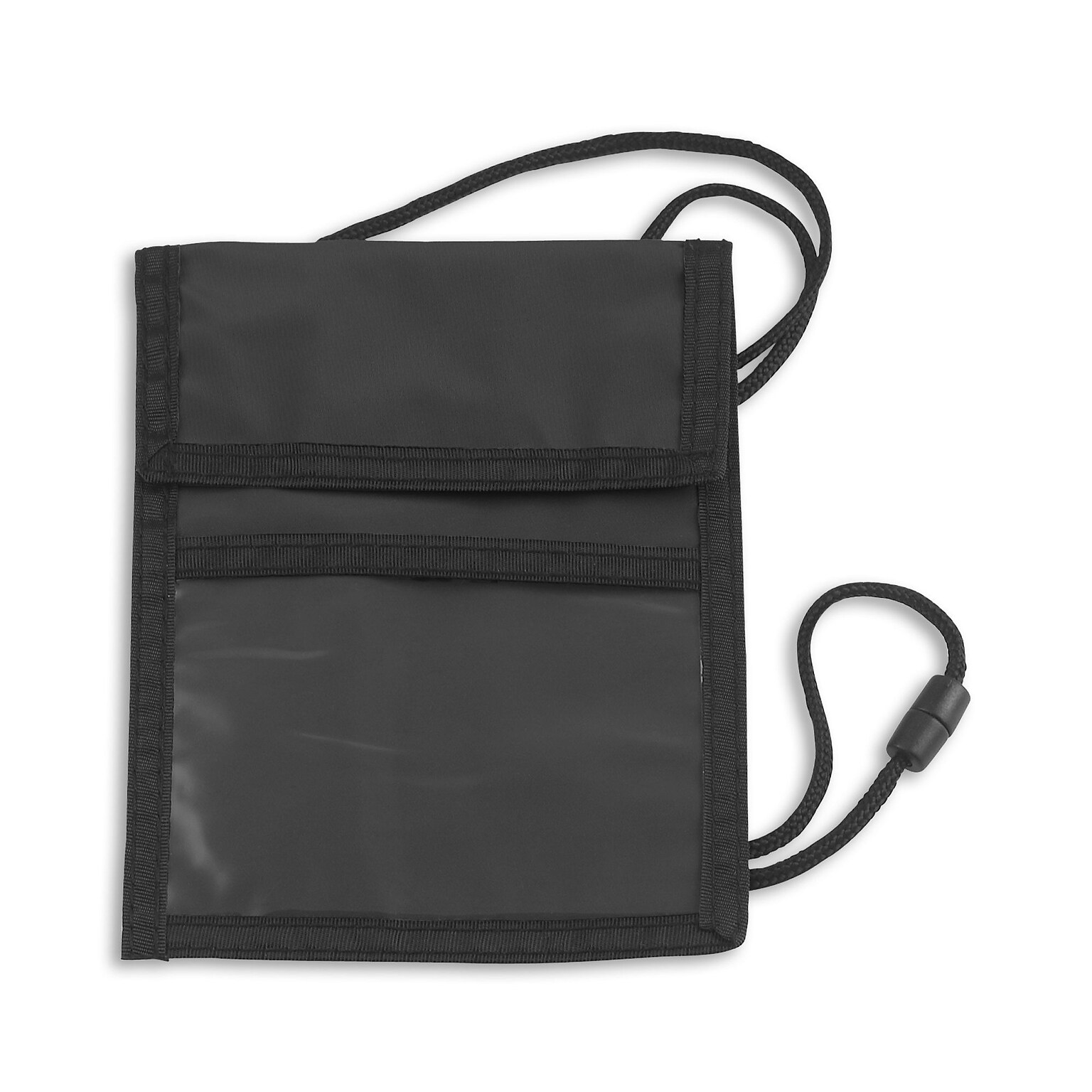 IDville Event Zipper Pouch Badge Holders, Black, 25/Pack (1346999BK31)