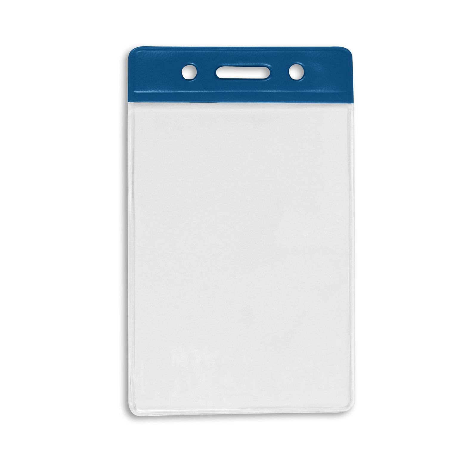 IDville Vertical Color Bar Badge Holders, Royal Blue, 50/Pack (1345266RB31)