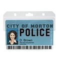 IDville 134528431 Horizontal Swipe Card Badge Holders, Clear, 25/Pack