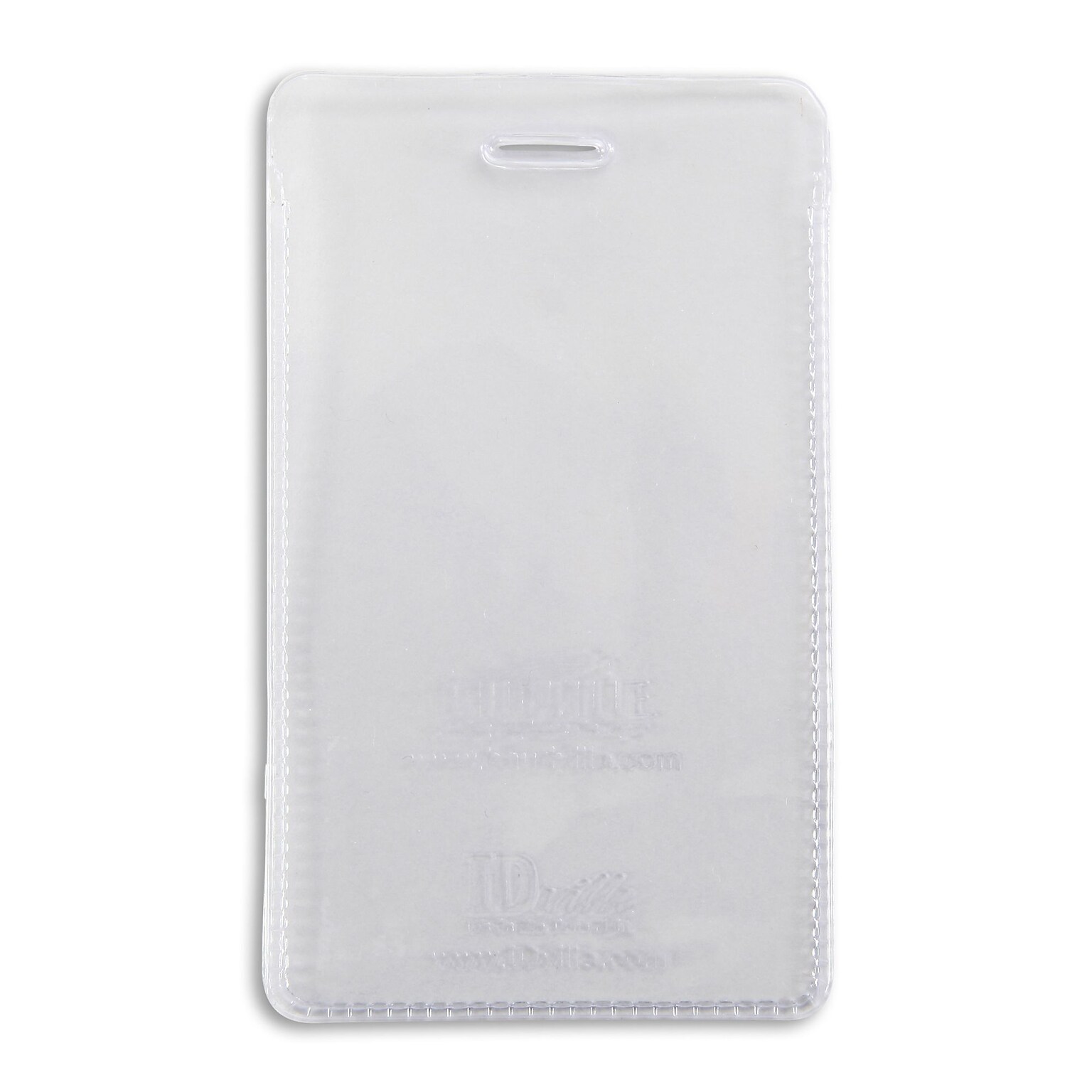 IDville Vertical Credit Card Size Badge Holders with Slot, Clear, 50/Pack (134254331)
