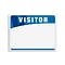 IDville Blank Adhesive Visitor Labels, Navy Blue, 100/Pack (1341013BL31)