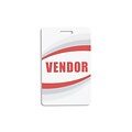 IDville® Vendor Pre-Printed PVC Plastic Card, 25/Pack