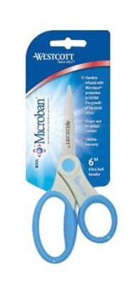 Westcott® Student Soft Handle Microban® Protected Scissor, 6, Each