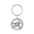 Baudville® Nickel-Finish Key Chain, You make a difference every day