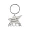 Baudville® Nickel-Finish Key Chain, Team Star Making a Difference