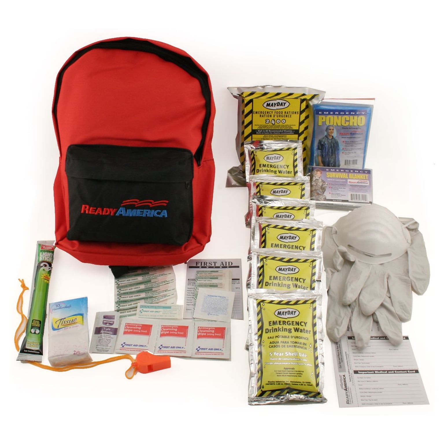  Ready America 72 Hour Deluxe Emergency Kit, 4-Person 3