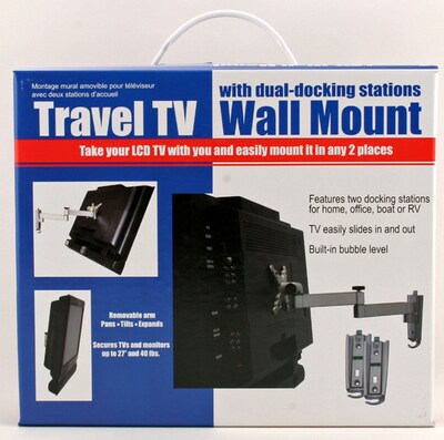 Ready America™ Thumb Lock Fasteners® Travel TV Wall Mount
