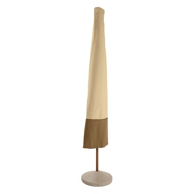 Classic® Accessories Veranda Polyester Fabric Patio and Market Umbrella Cover, Pebble/Bark/Earth