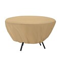 Classic® Accessories Terrazzo Fabric Round Table Cover, Sand