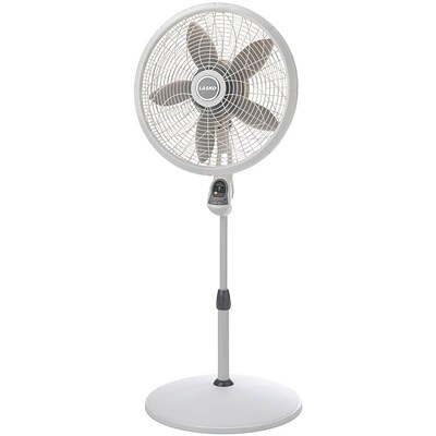 Lasko® 1850 18 Remote Control Elegance & Performance Pedestal Fan, White