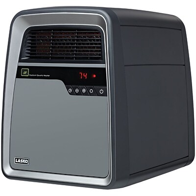 Lasko® 6101 1500 W Cool Touch Infrared Quartz Heater; Gray