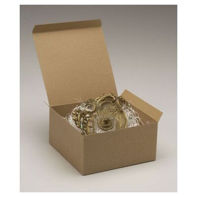 Bags & Bows® 6 x 10 x 10 One-Piece Gift Boxes, Kraft, 50/Pack