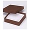 Bags & Bows® 3 1/2 x 3 1/2 x 1 Jewelry Boxes, Cocoa, 100/Pack