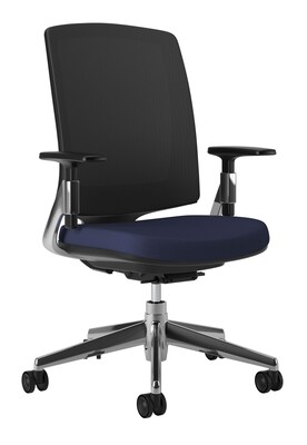 HON Lota Task/Computer Chair, Fabric, Navy, Seat: 19 1/2W x 17 1/4D, Back: 17 3/4W x 23 1/2H (HON2283VA90PA)