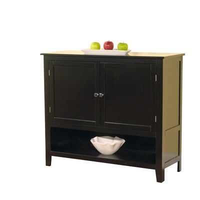 TMS Montego Engineered Wood Buffet; Black