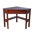 TMS Wood Corner Computer Desk, Cherry