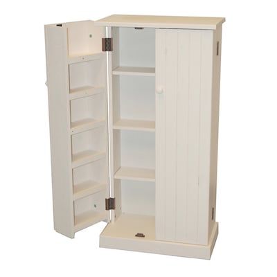TMS Solid Pine Wood Utility Pantry; White