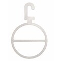 NAHANCO 6 3/8 Plastic Round Accessory Hanger, Natural, 100/Pack (061204-01)