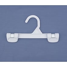 NAHANCO 8 Plastic Snap Grip Skirt/Slack Hanger, White, 200/Pack (1681/8W)