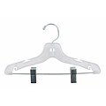 NAHANCO 12 Plastic Super Heavy Weight Suit Hanger, Clear, 100/Pack