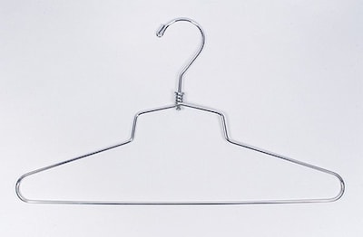 NAHANCO 14 Metal Shirt/Dress Hanger, Chrome, 100/Pack