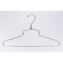 NAHANCO 19 Metal Shirt/Dress Hanger, Chrome, 100/Pack