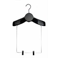 17 Round Neck Shaper Display Hanger With 14 Drop, Black