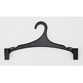 NAHANCO 10 1/2 Polystyrene Intimate Apparel Hanger With Clips, Black, 250/Pack
