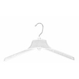 NAHANCO 17 Plastic Heavy Weight Coat Hanger, Break Resistant Hook, Clear, 100/Pack