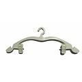 NAHANCO 12 Plastic Top Hanger With Clips, Ivory, 100/Pack
