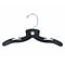 NAHANCO 10 Plastic Super Heavy Weight Infant Dress Hanger, Black, 100/Pack