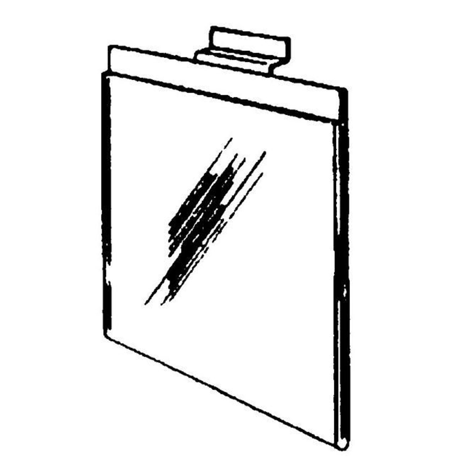 NAHANCO Acrylic Slatwall Sign Holder, 7 x 11 (2035)