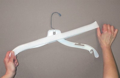 NAHANCO 17 Foam Rubber Hanger Cover, White, 100/Pk