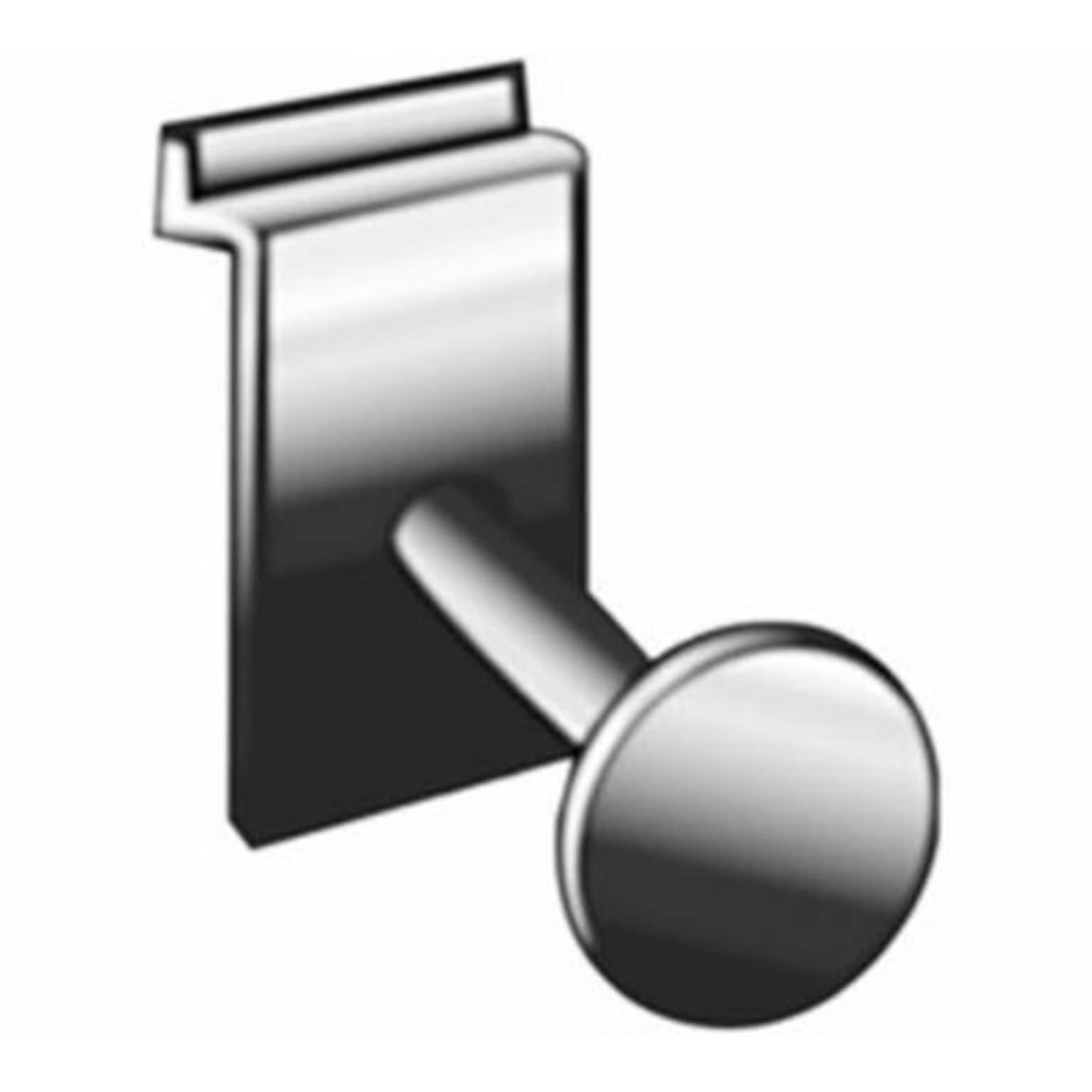 NAHANCO 3 Slatwall Single Garment Hook, Chrome (SWFRC)