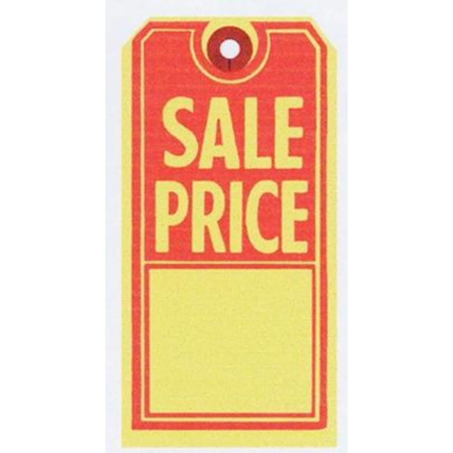 NAHANCO 2 5/8 x 5 1/4 Sale Tag, Red/Yellow, 1000/Pack