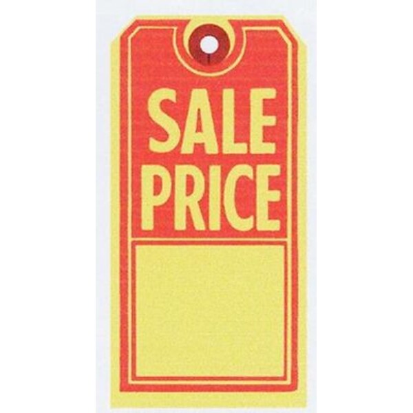 NAHANCO 2 5/8 x 5 1/4 Sale Tag, Red/Yellow, 1000/Pack
