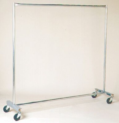 NAHANCO Heavy Duty Industrial Rolling Rack, Chrome