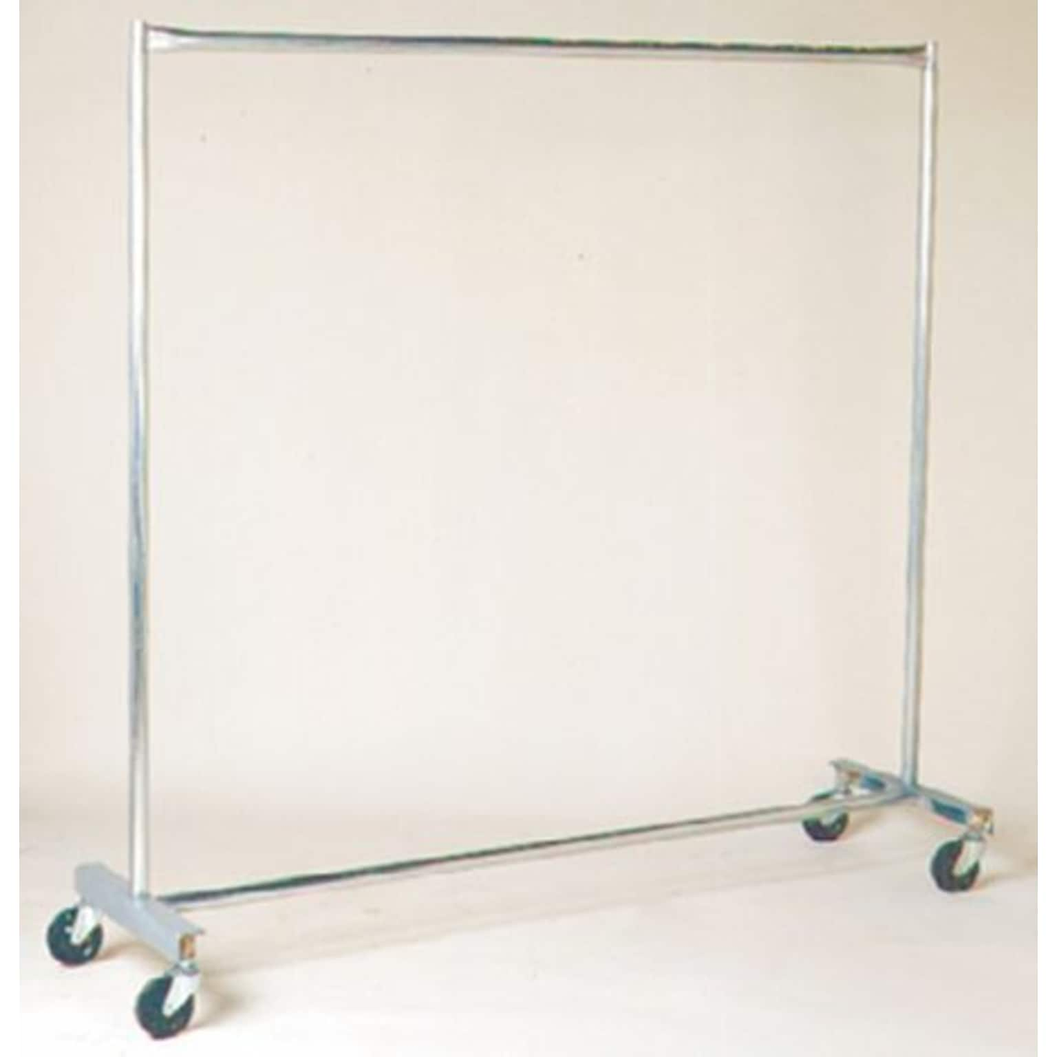 NAHANCO Heavy Duty Industrial Rolling Rack, Chrome