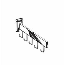 Nahanco Square Tubing 5 Hook Waterfall, Chrome, 18  (GW5H)