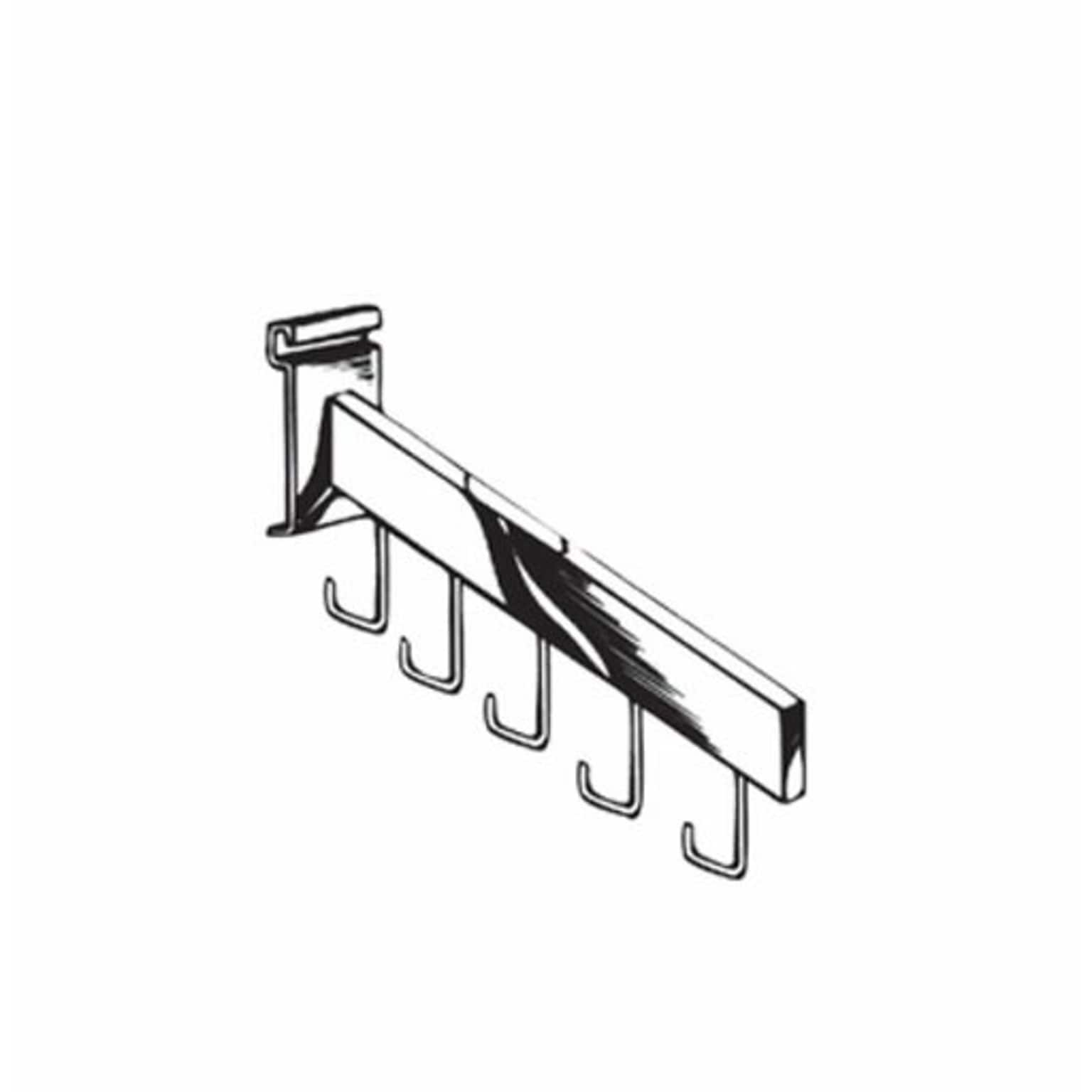 Nahanco Square Tubing 5 Hook Waterfall, Chrome, 18  (GW5H)