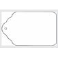 NAHANCO 1 5/16" x 1 15/16" Strung All Purpose Merchandise Tag, White, 1000/Pack