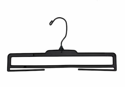 NAHANCO 11 1/2" Leggings/Scarf Hanger, Black Hook, Black, 50/Pack