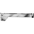 Econoco CR14 14 Hangrail Bracket with Tightening Screw, 1/2 Slots on 1 Centers, Chrome, 25/Pack