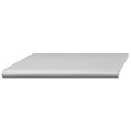 Econoco DA236/W Duron Polystyrene Bullnose Shelf, Open Bottom, 13 x 36, White, 4/Pack